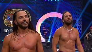 The Young Bucks officially put their EVP titles on the line at AEW All In 2025
