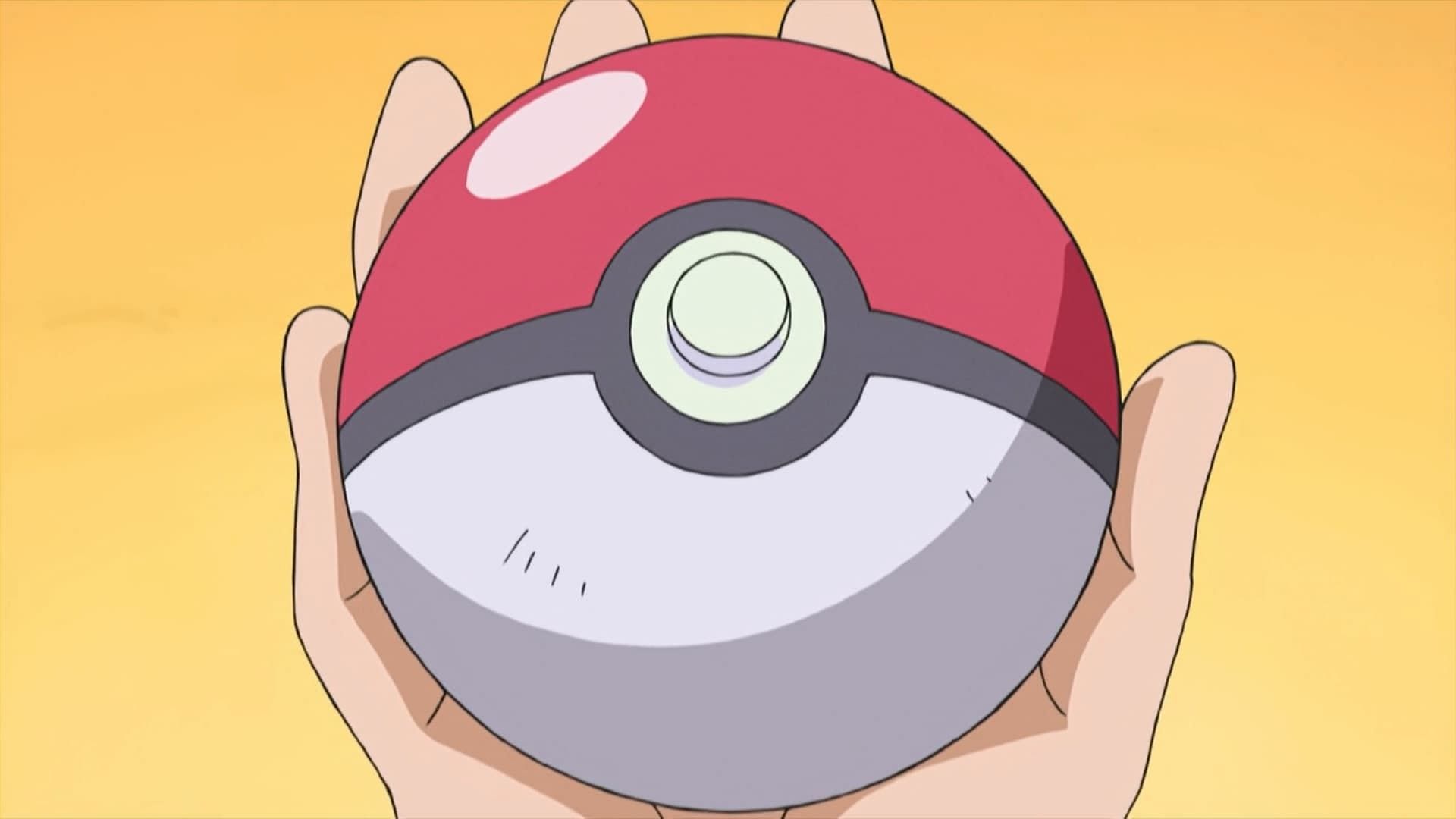 A Poke Ball seen in the anime (Image via The Pokemon Company)