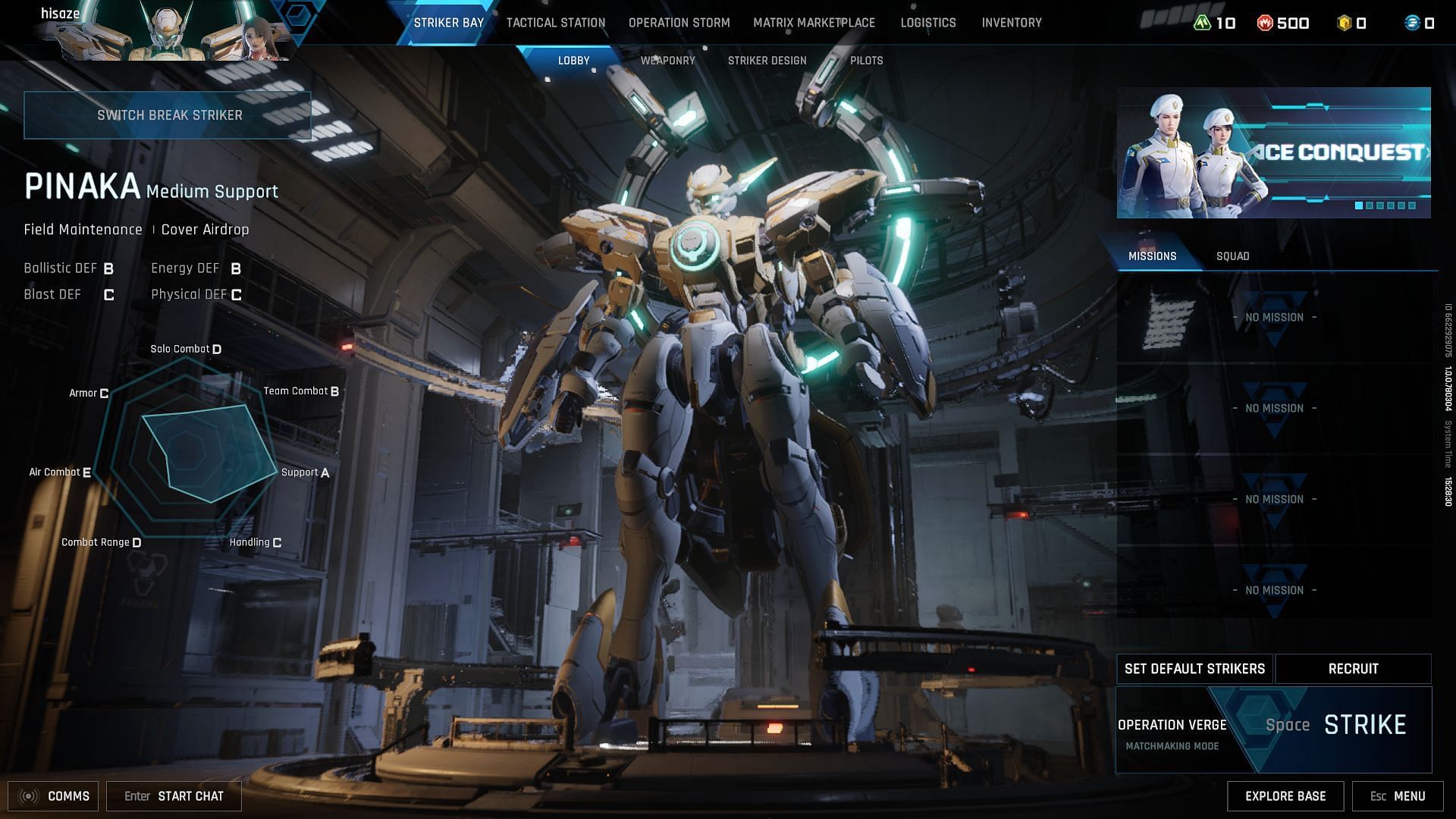 Pinaka in Mecha BREAK (Image via Amazing Seasun Games)