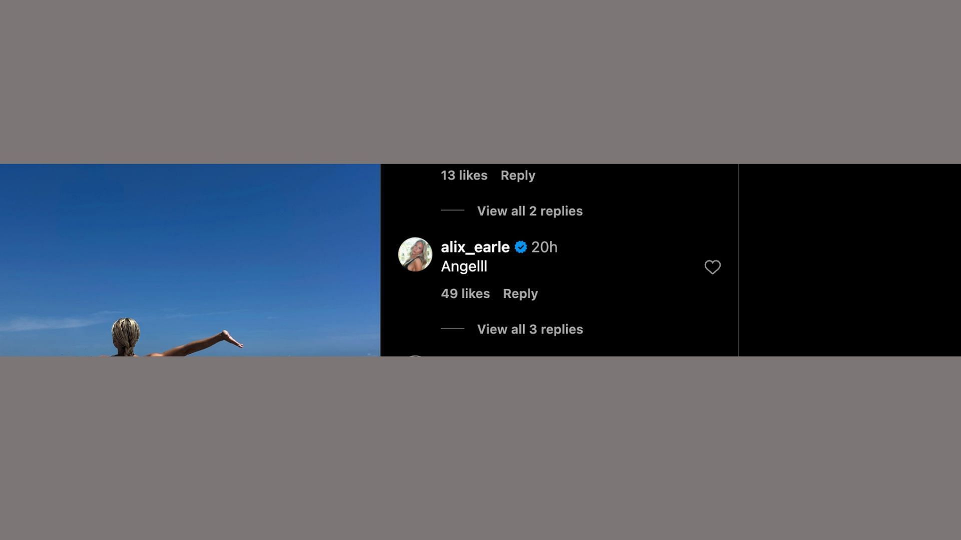 Braxton Berrios&#039; GF Alix Earle comment on Olivia Dunne&#039;s post