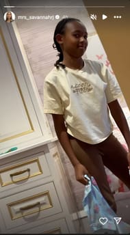 Savannah James' IG story