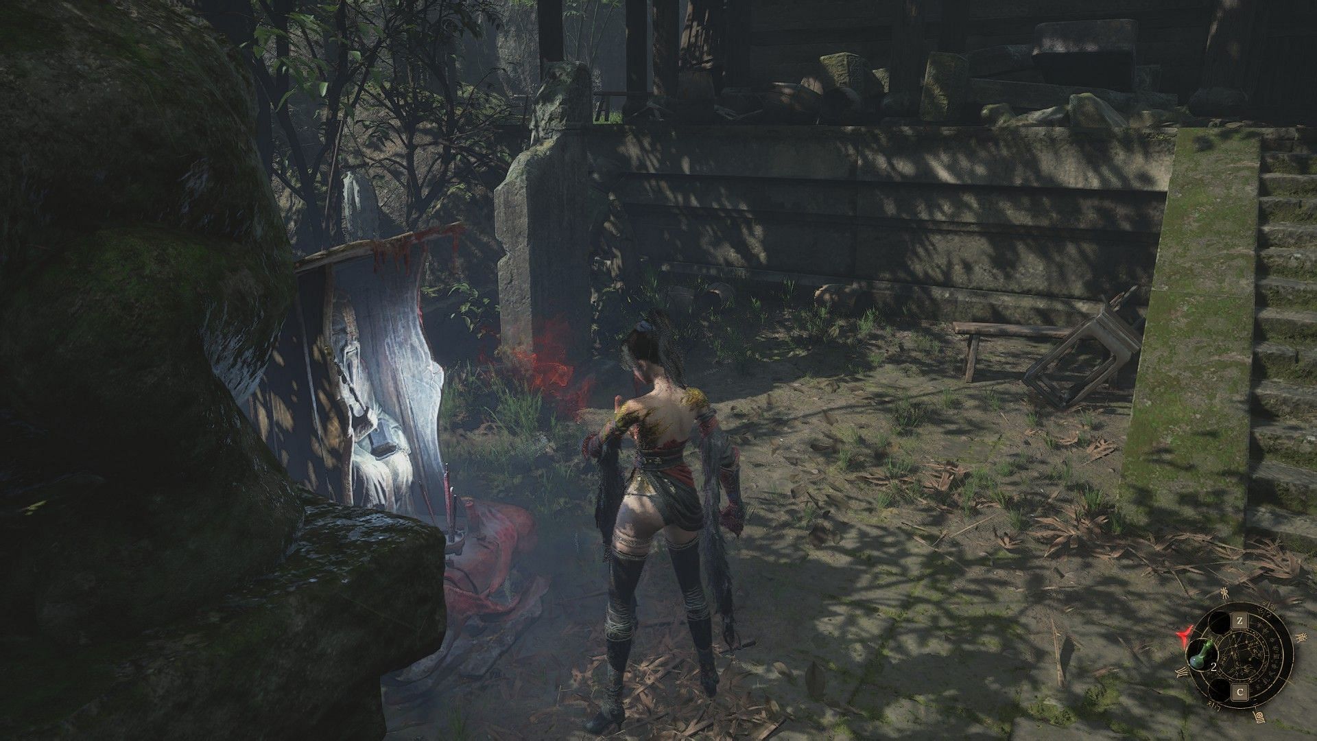 Reverent Temple Shrine in Wuchang: Fallen Feathers Worship&#039;s Rise (Image via Sportskeeda Gaming || 505 Games)