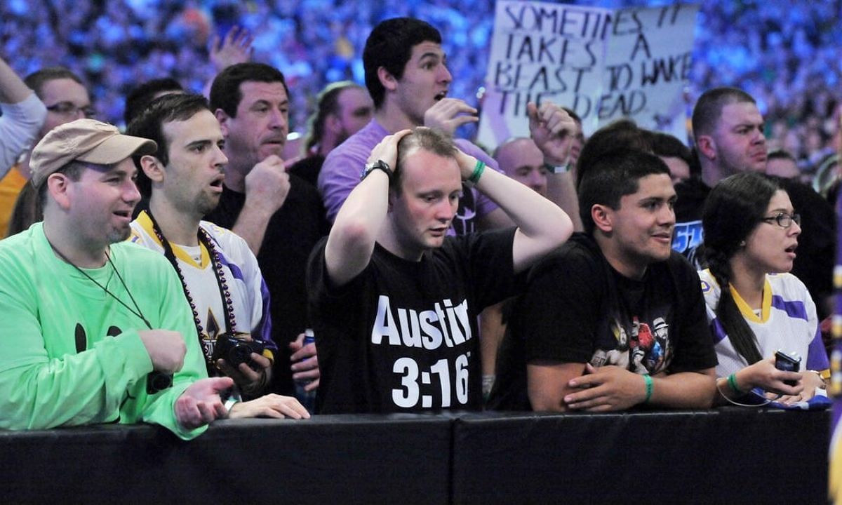 WWE fan reaction. Photo credit: [WWE.com]
