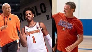 Analyst Andy Patton looks forward to Kiyan Anthony's Syracuse battle vs Bill Self's team: "Not saying he has to beat Kansas"