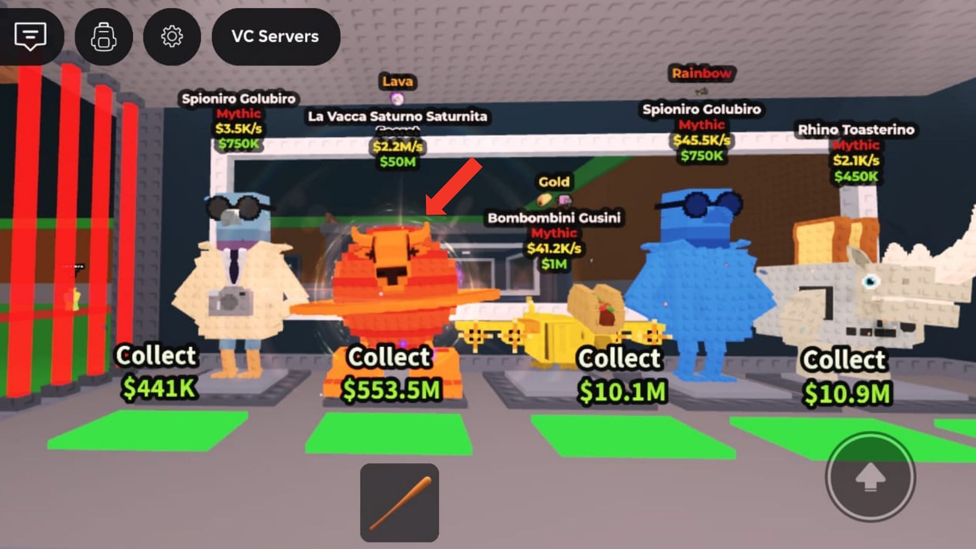 You&#039;ll need three La Vacca Saturno Saturnitas (Image via Roblox)