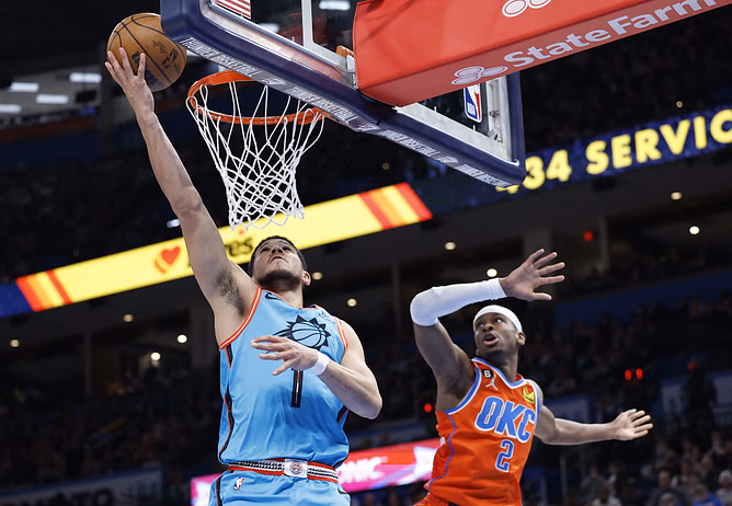 “Why didnt bro win MVP then”: NBA fans stunned as Devin Booker's contract beats Shai Gilgeous-Alexander’s with record $72.5M annual deal