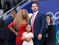 Serena Williams with her husband Alexis Ohanian and daughter Olympia at the Olympic Games Paris 2024 - Source: Getty