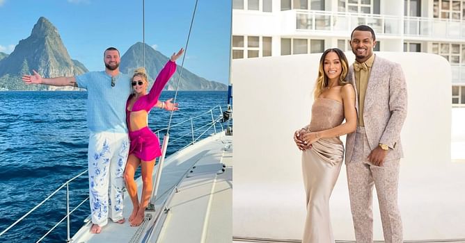 Jake Ferguson's fiancée Haley Cavinder sends 4-word message to Deshaun Watson's wife Jilly Anais as SI Swimsuit model shares first HD wedding picture