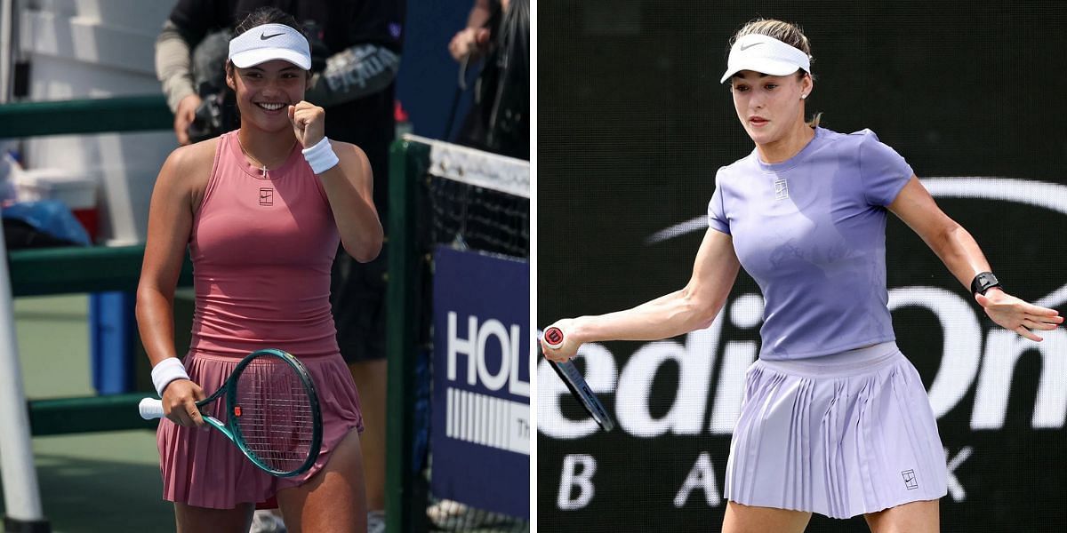 Emma Raducanu (L) vs Anna Kalinskaya (R) preview (Source: Getty Images)