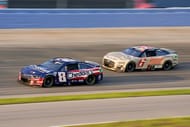 Kyle Busch (8) and Brad Keselowski (6) during the 2023 Ally 400 at Nashville. Source: Imagn