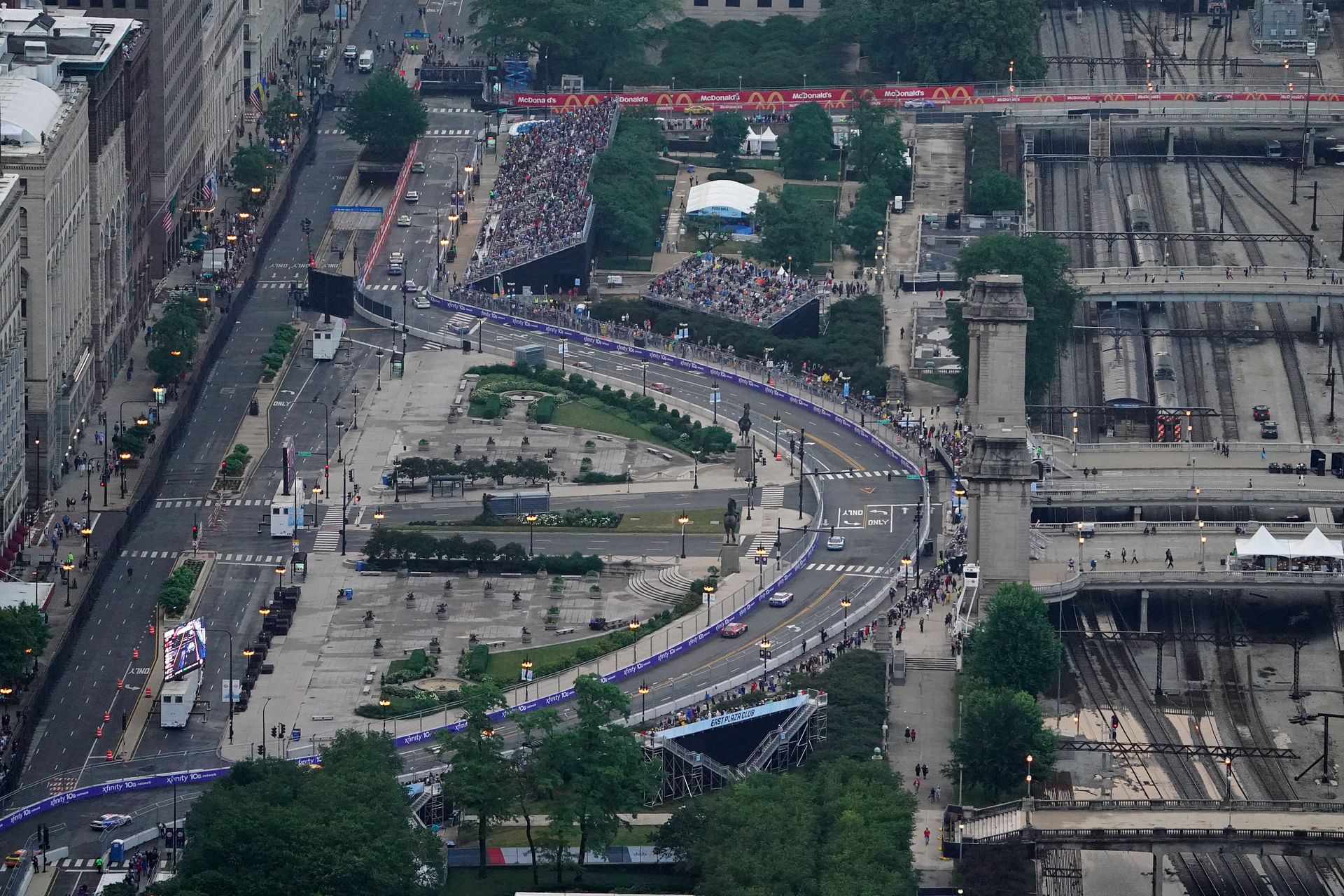 Grant Park during the 2024 Grant Park 220 of the Chicago Street Race. Source: Imagn