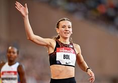 Femke Bol reacts to crowd's overwhelming support as she surpasses Sydney McLaughlin-Levrone's world lead