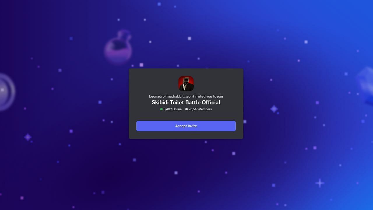Discord link (Image via Discord)
