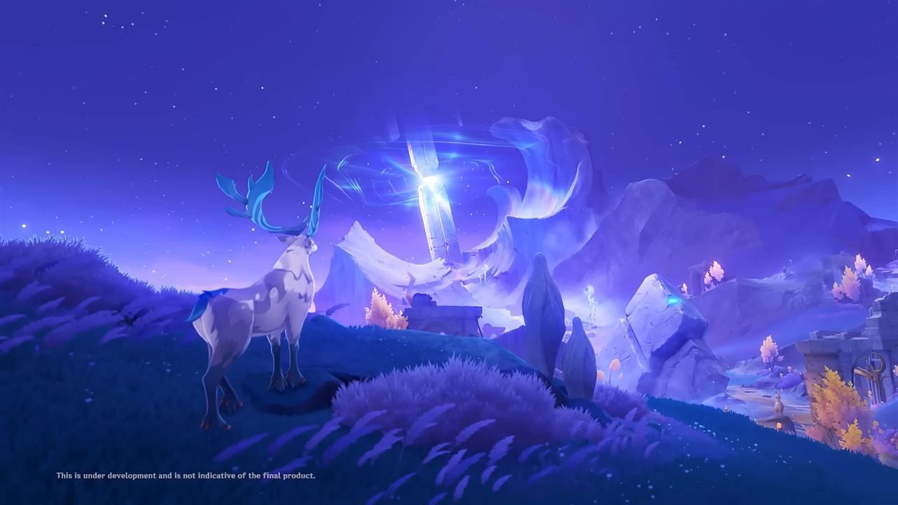 A look at Frostmoon Scions region in Nod-Krai Preview Teaser &quot;Through the Silent Frostbound Night&quot; (Image via HoYoverse)