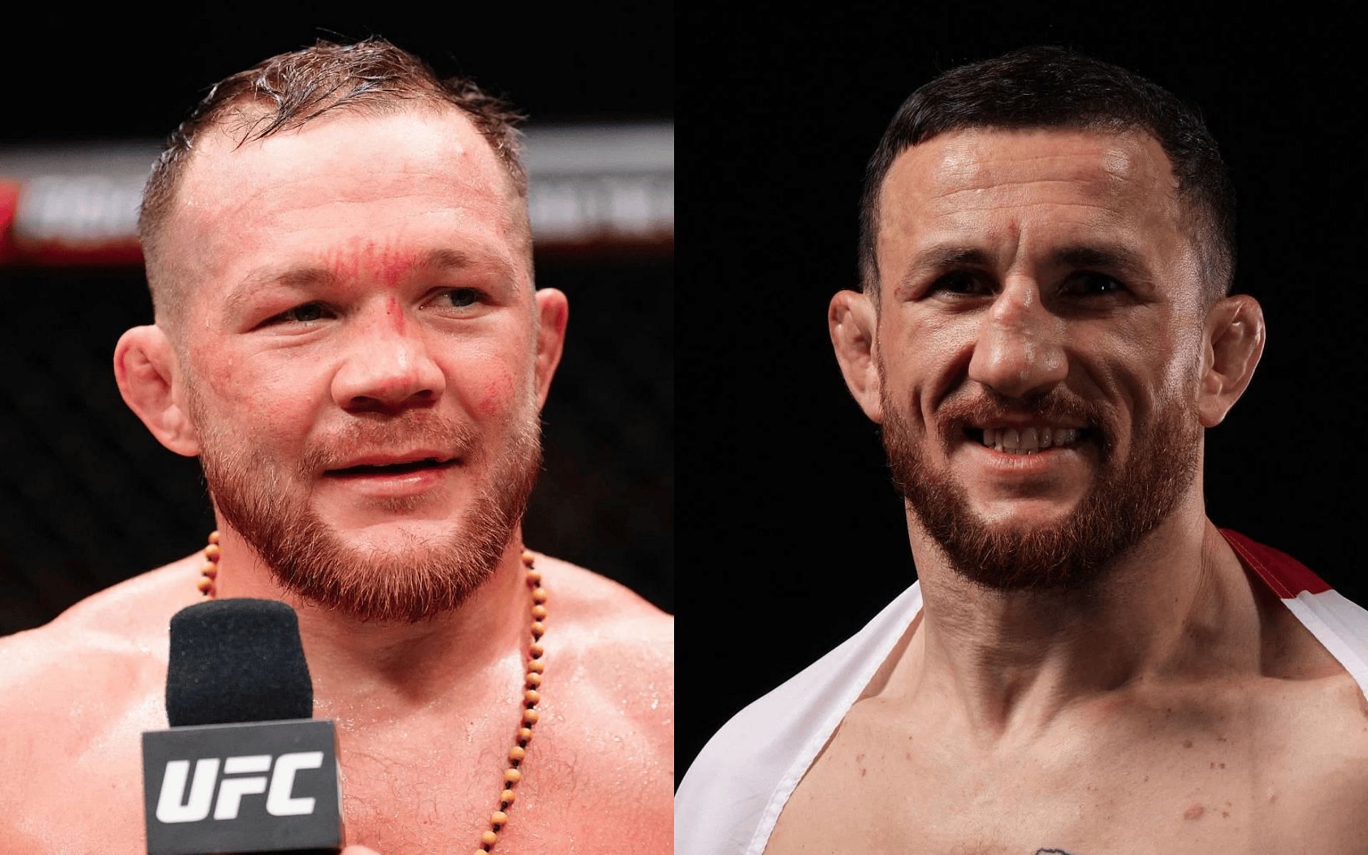 Petr Yan (left) talks about potential Merab Dvalishvili (right) rematch. [Images courtesy: Getty]