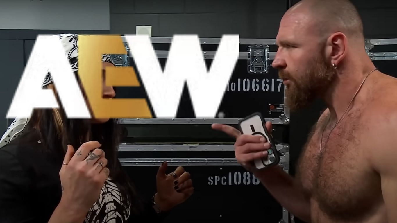 Jon Moxley confronting a top star backstage [ Image from AEWW