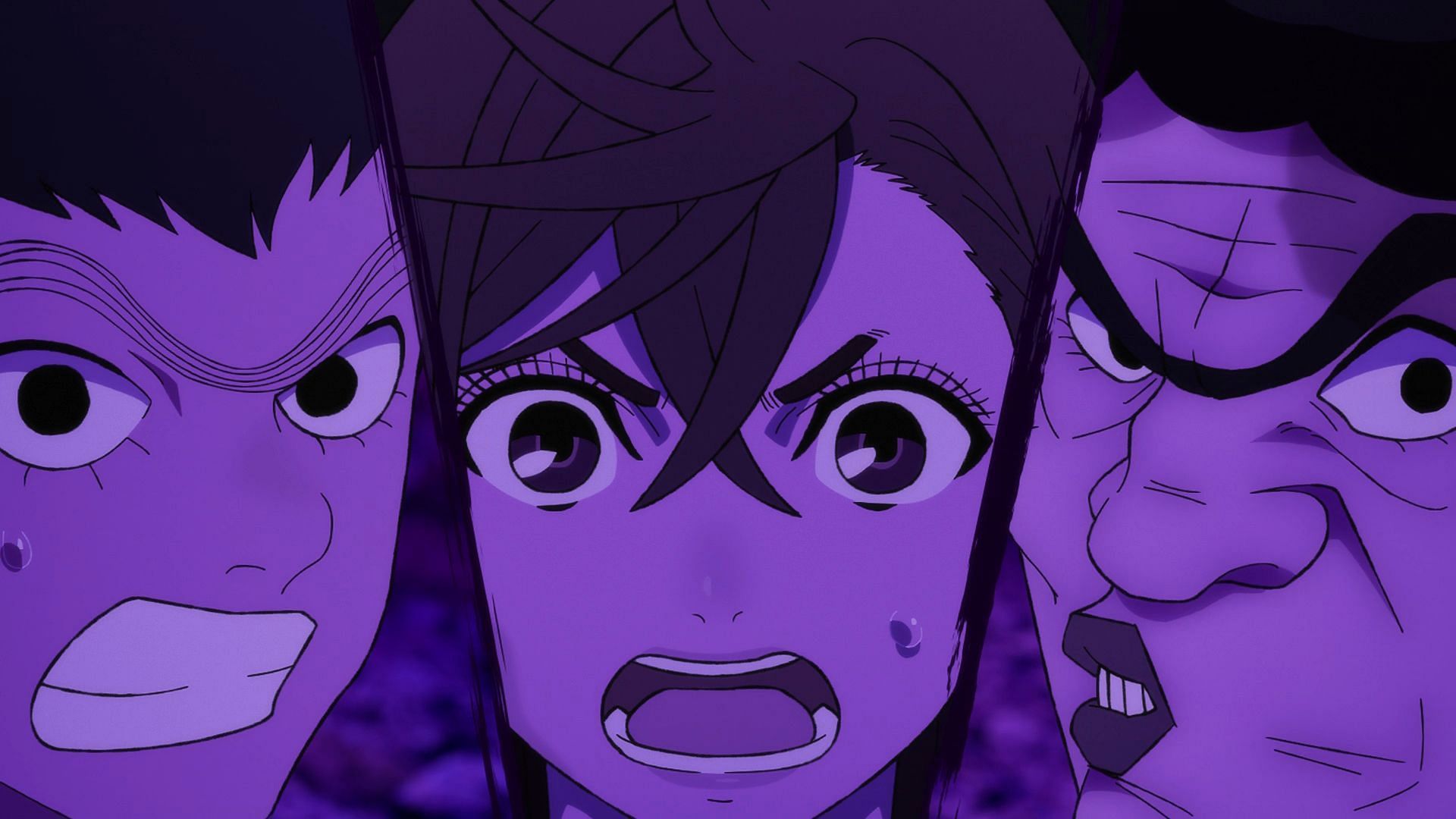Momo, Manjiro, and Kito Matriarch in Dandadan season 2 episode 4 (Image via Science SARU)