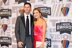 Denny Hamlin's fiancée drops one-word reaction to reposting hilarious meme capturing motherhood chaos