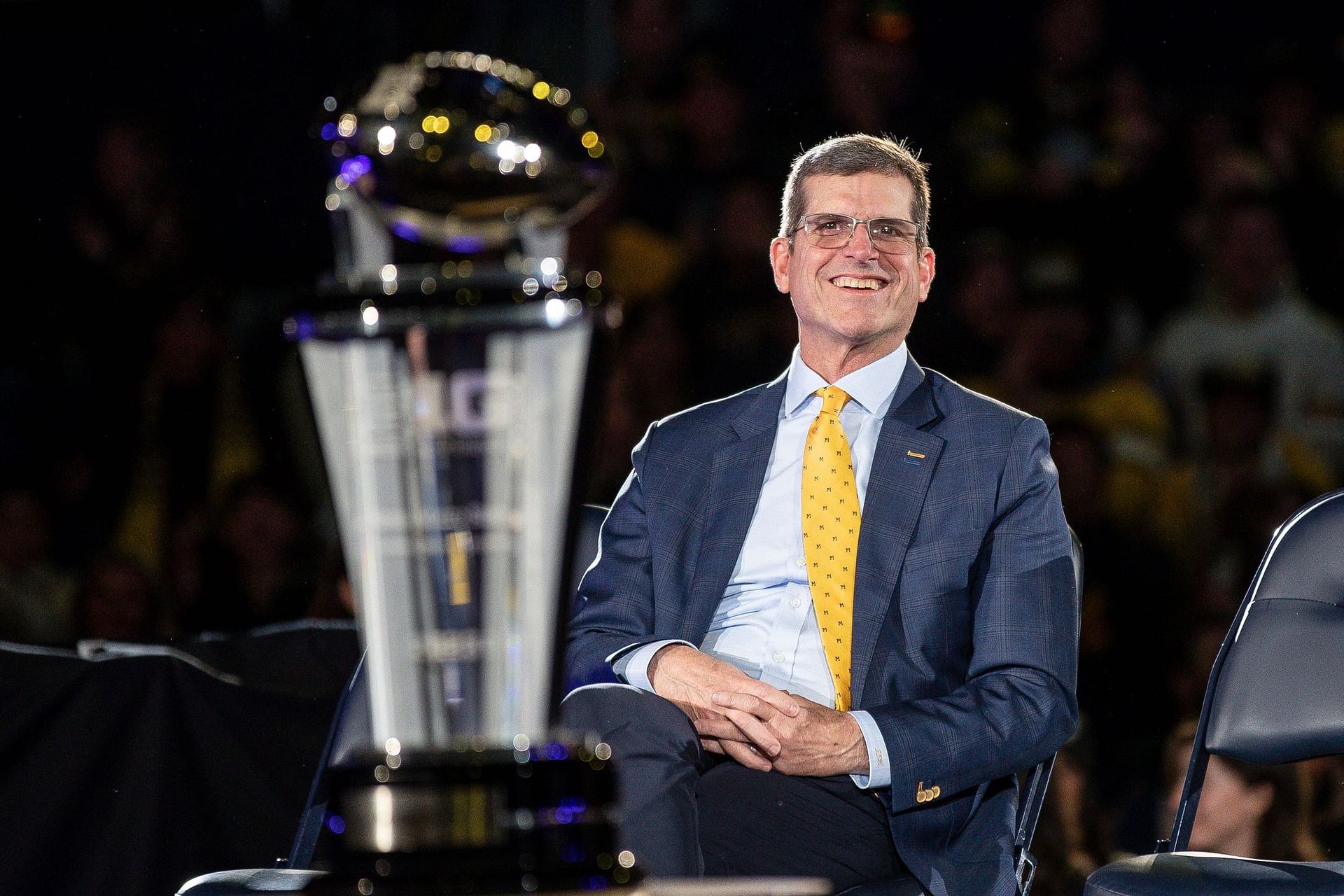 Former Michigan HC Jim Harbaugh - Source: Imagn