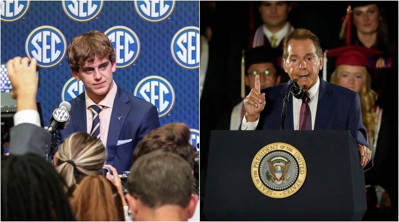 Nick Saban and Arch Manning (Credits: SK inbuilt Imagn library 