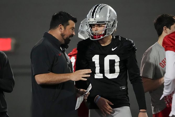 Ryan Day talks strategy to prepare Julian Sayin for blockbuster matchup against Arch Manning's Texas in 2025 season opener