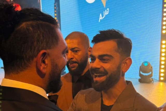 Virat Kohli hugs Yuvraj Singh and shares a laugh at dinner party amid ...