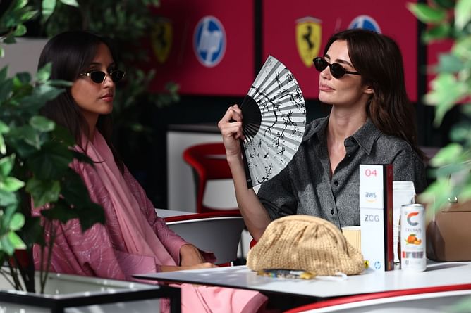 Carlos Sainz's girlfriend Rebecca Donaldson drops a one-word reaction to Charles Leclerc's partner's social media post