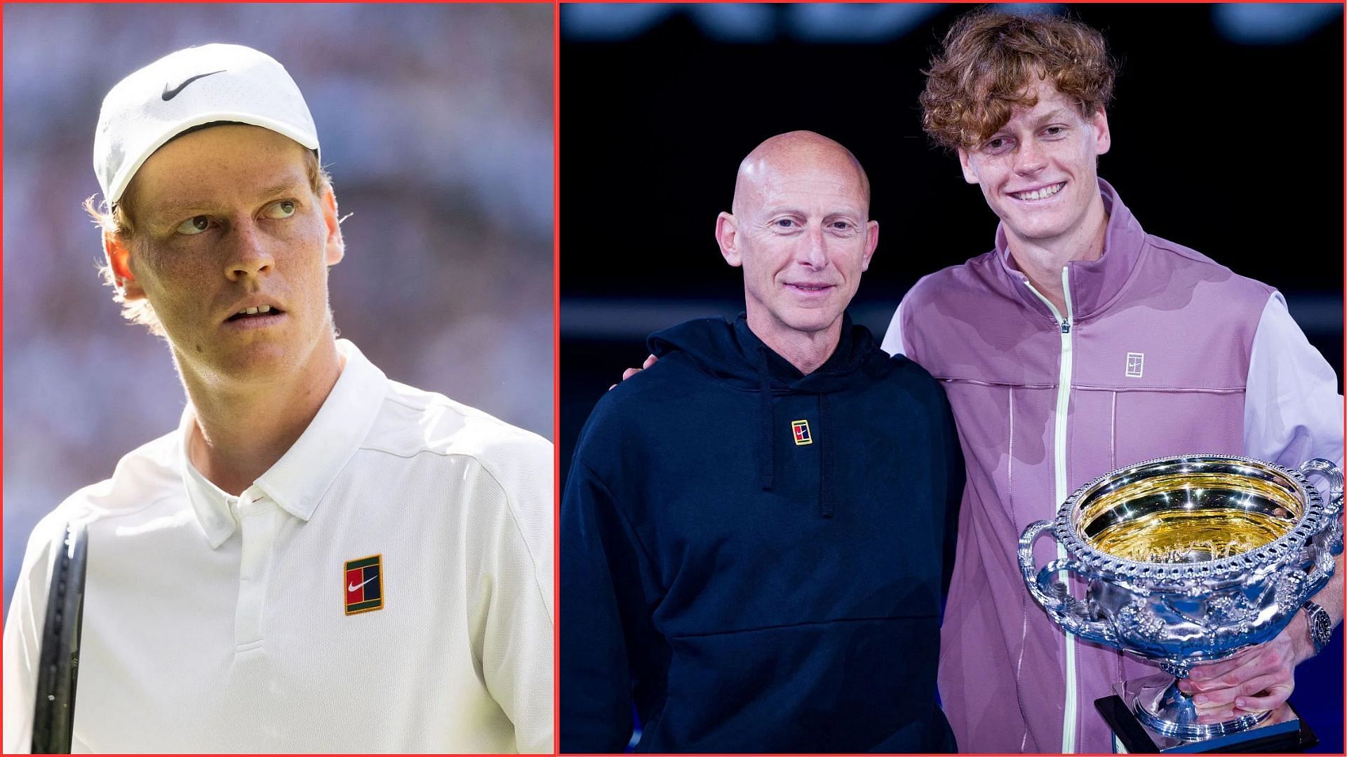 Jannik Sinner with Umberto Ferrera | Getty