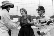 Grand Marshall, Maureen Reagan, with Richard Petty (L) and Bobby Allison at Nashville in 1984. Source: Imagn