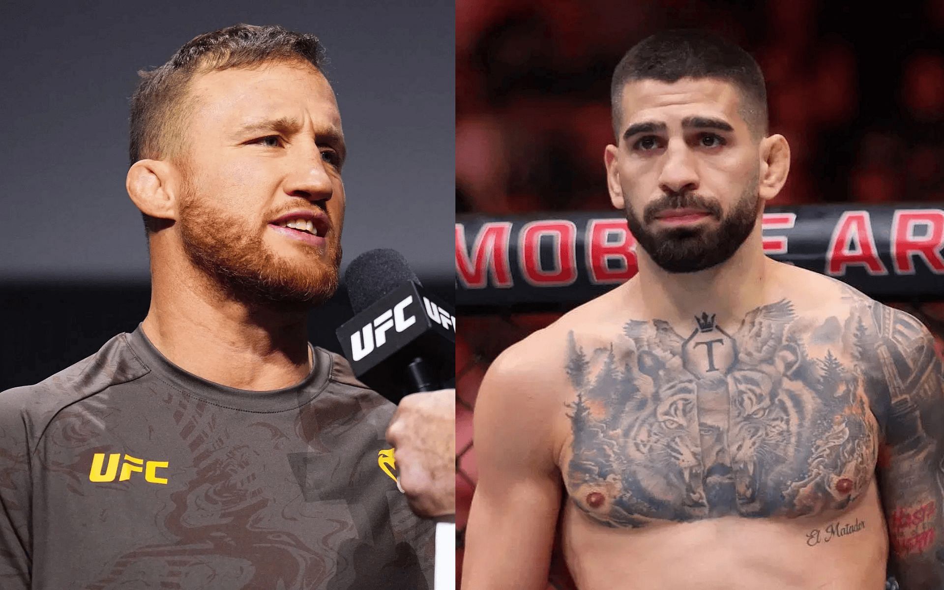 Justin Gaethje (left) says he didn