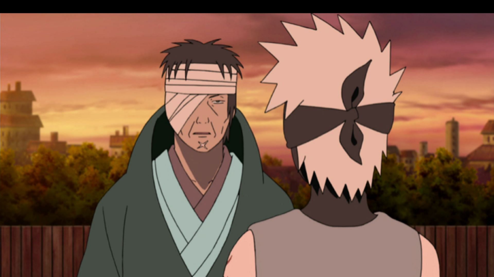 Danzo also tried to assassinate his childhood friend, Hiruzen (Image via Studio Pierrot)