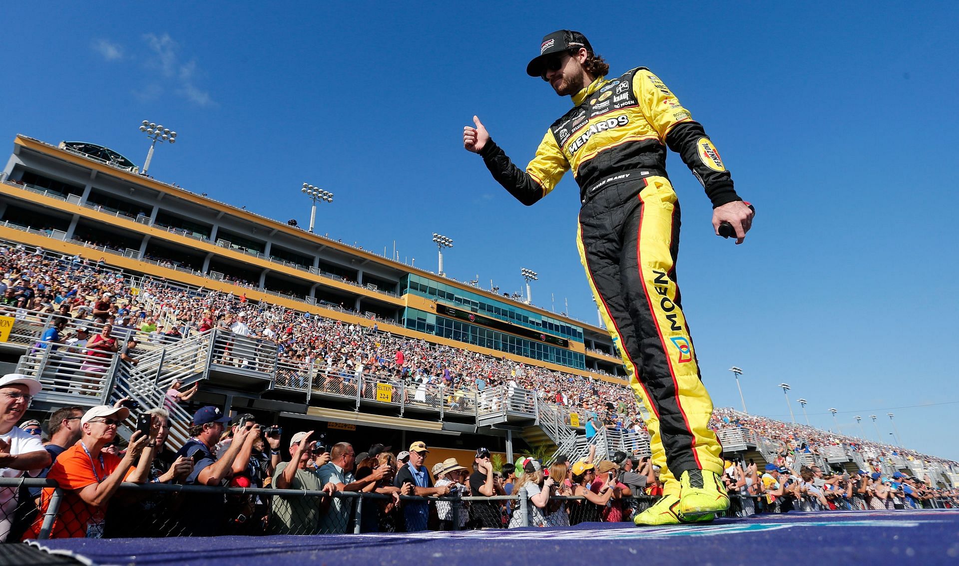 Ryan Blaney at the Miami Speedway on November 18, 2018 in Homestead, Florida- Source: Getty