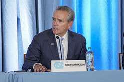 Outgoing North Carolina AD Bubba Cunningham shares how Steve Newmark can "add value" to the Tar Heels