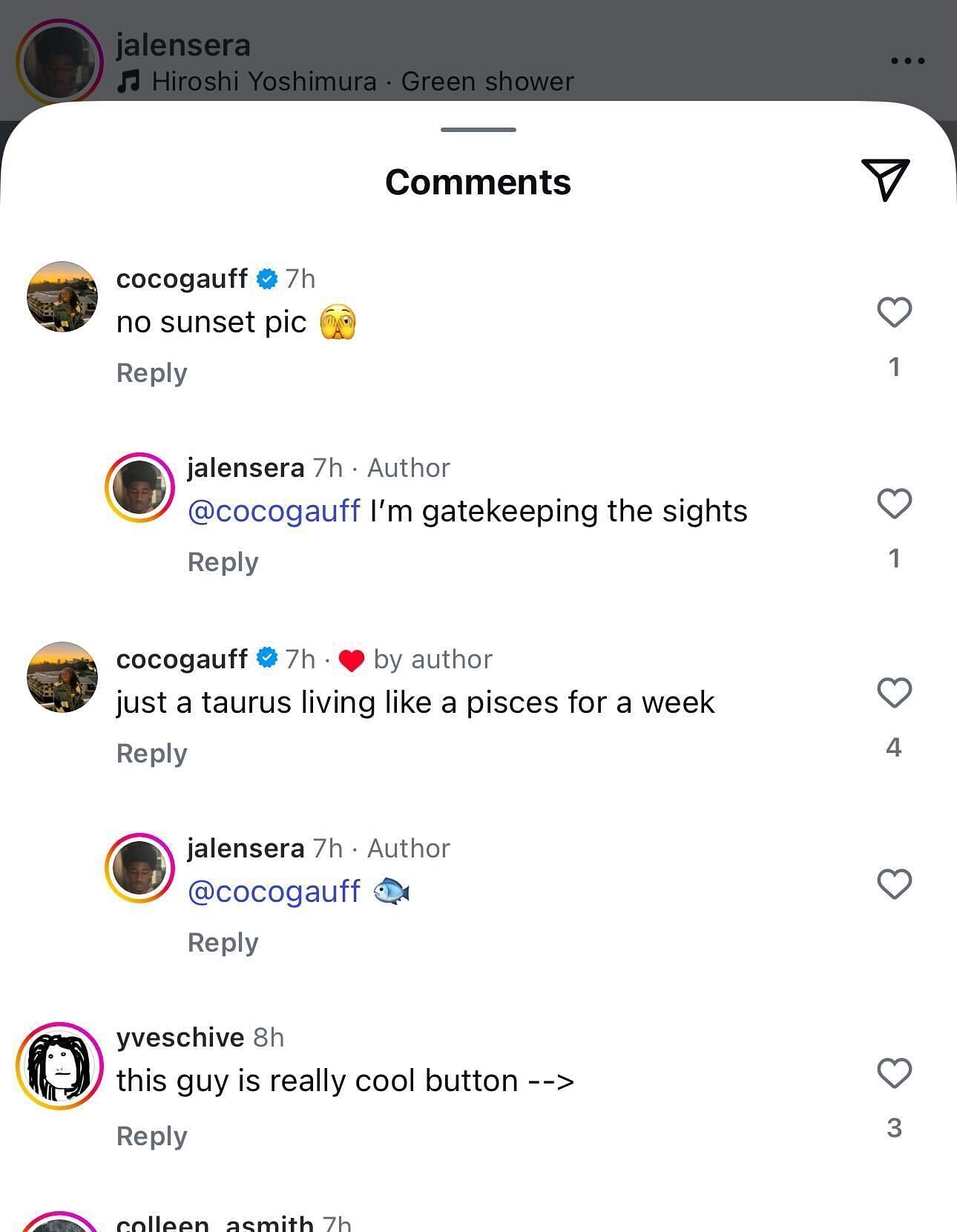 Comments section