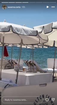 Mikko Rantanen's girlfriend Susanna's Ig Story @ susanna.ranta