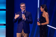 Former driver Dale Earnhardt Jr. at the 2025 NASCAR Hall of Fame ceremony. Source: Imagn