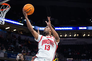 Video: Former Duke and Ohio State forward Sean Stewart greets Oregon Ducks fans from his first practice