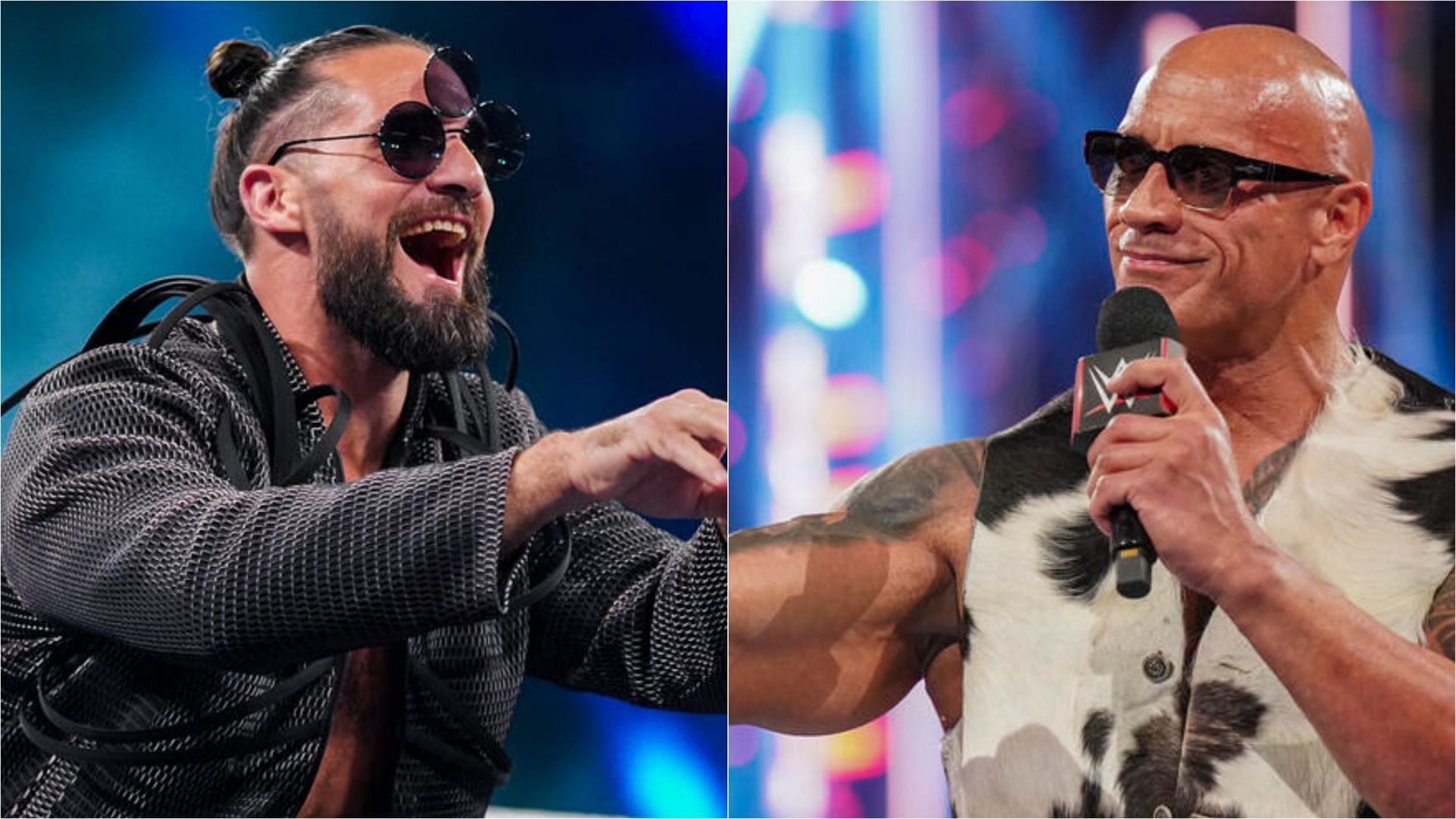 Seth Rollins and The Rock (Photo credit: WWE.com)