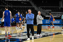 “Scary situation”, “Prayers, get well soon”: Fans unite as Kansas release statement for HC Bill Self’s heart procedure