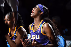 Flau'jae Johnson's stepdad, Ameen Brooks, beams with pride as she delivers a dominant performance at the FIBA AmeriCup