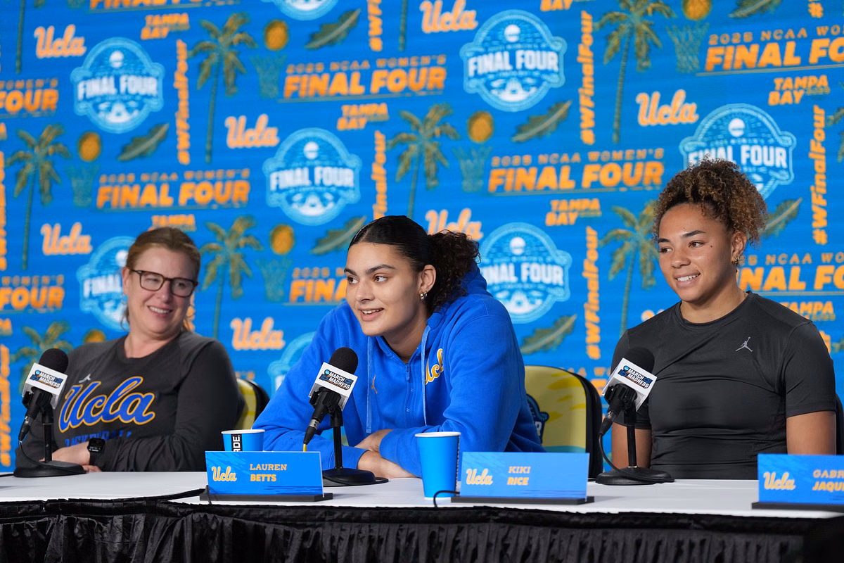 UCLA HC Cori Close shares her take on "the only person that can get in the way of Lauren Betts" being picked No. 1 in the next WNBA Draft