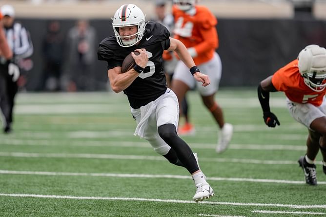 "That mystery side is still there" - Oklahoma State HC Mike Gundy has one concern about his QB Zane Flores