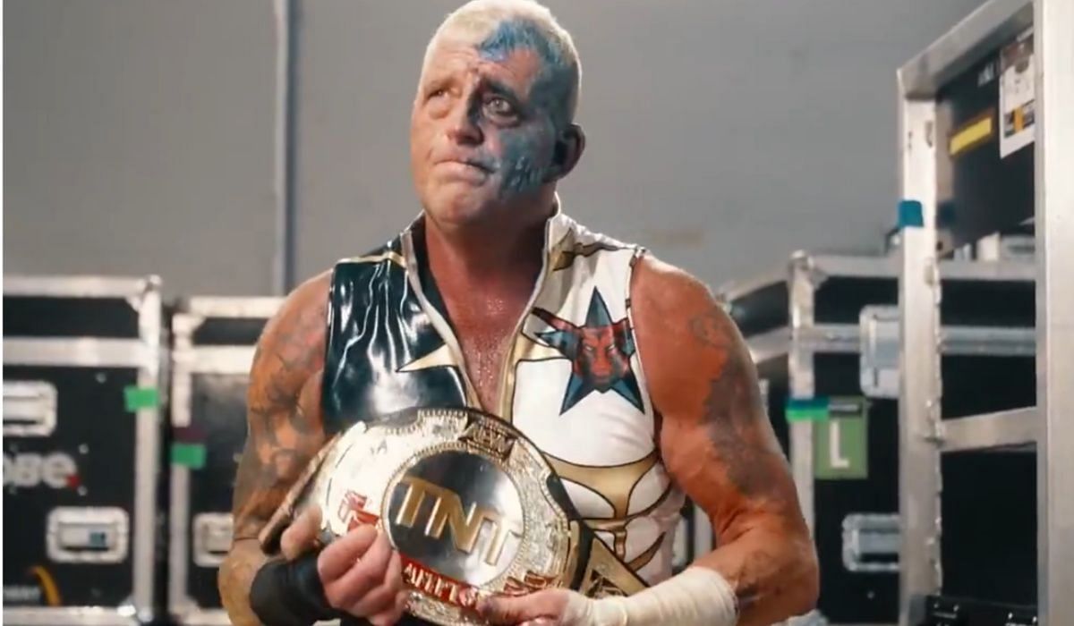 Dustin Rhodes wins first singles title in AEW. (Image via AEW