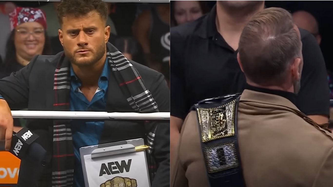 MJF will be live on AEW Dynamite tomorrow night [ Images from AEW