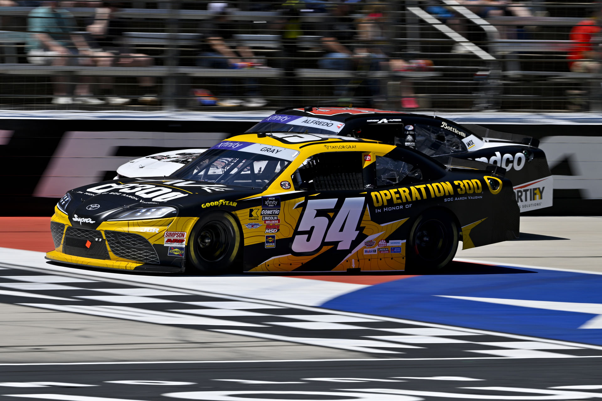 Xfinity Series driver Taylor Gray (54) drives during the NASCAR Xfinity race at Texas Motor Speedway - Source: Imagn