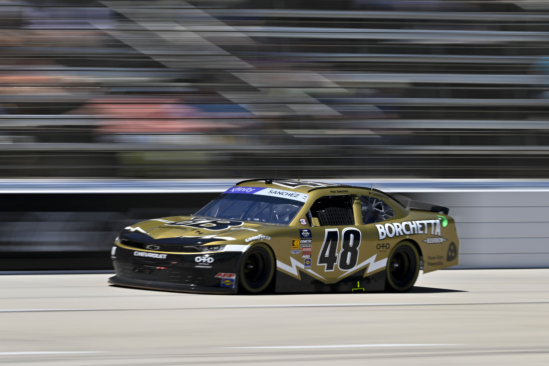 Xfinity Series driver Nicholas Sanchez (48) drives during the NASCAR Xfinity race at Texas Motor Speedway - Source: Imagn