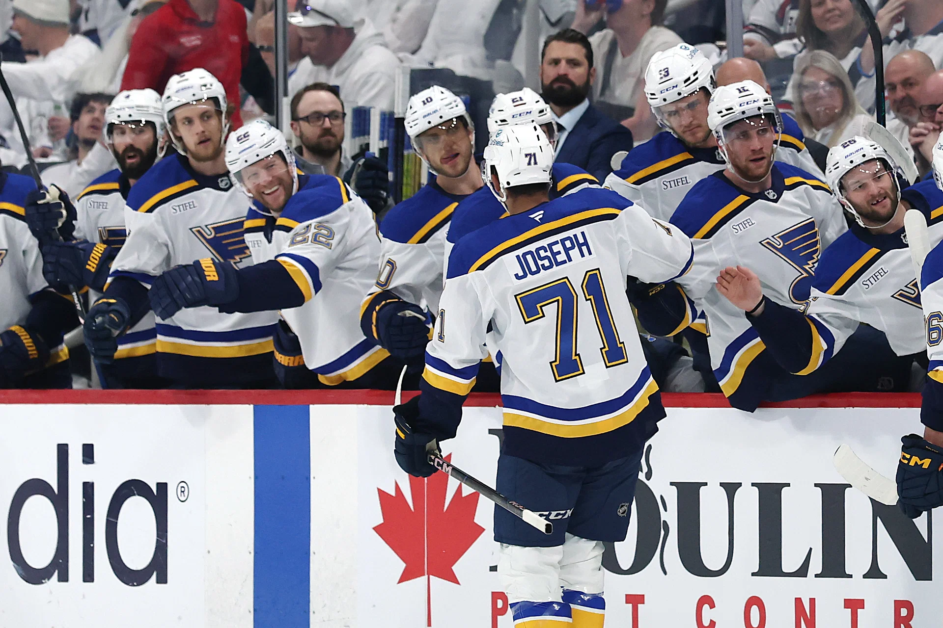NHL: Stanley Cup Playoffs-St. Louis Blues at Winnipeg Jets - Source: Imagn