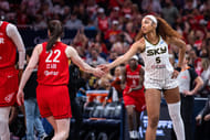 WNBA: Fever star Caitlin Clark (L) and Sky's Angel Reese - Source: Imagn