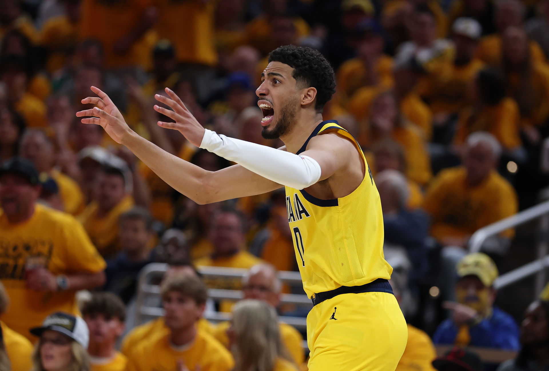 &quot;I hate him&quot;: Tyrese Haliburton and his namesake $37,958,760 star split over sophomore star&rsquo;s bold AI prediction (Source: Imagn)