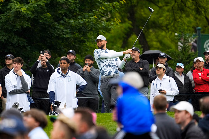 NBA superstar Stephen Curry returns to celebrity exhibition golf event after year off